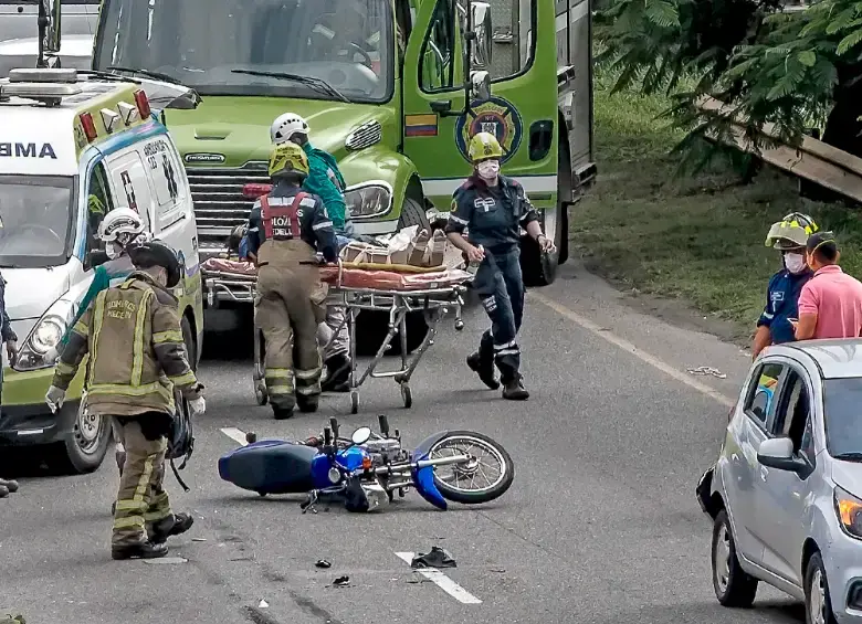 Las atenciones en salud de heridos en esta clase de accidente son cubiertos por la Adres. FOTO JUAN ANTONIO SÁNCHEZ
