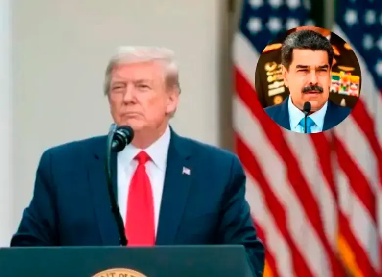 Los presidentes de Estados Unidos, Donald Trump; y de Venezuela, Nicolás Maduro. FOTO: Colprensa