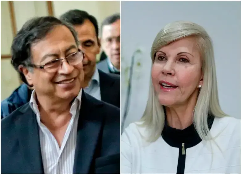 El presidente Gustavo Petro y la gobernadora del Valle del Cauca, Dilian Francisca Toro. FOTO COLPRENSA
