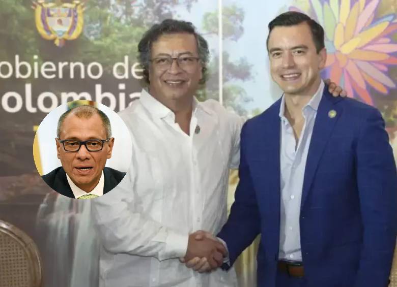 Según le dijeron fuentes de Ecuador a EL COLOMBIANO, la molestia con el presidente Petro también habría sido porque hace algunas semanas comparó el proceso electoral ecuatoriano con el del régimen venezolano. Foto: Presidencia y AFP
