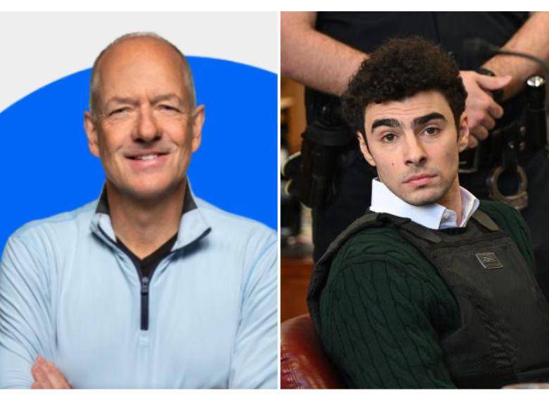 Andrew Witty (izquierda) renunció al puesto de CEO de UnitedHealth, una de las mayores aseguradoras de salud de Estados Unidos, meses después del asesinato de Brian Thompson, presuntamente a manos de Luigi Mangione (derecha). FOTO: UnitedHealth y Getty