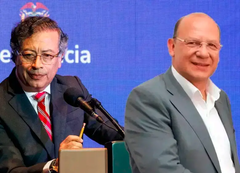Gustavo Petro y Germán Ávila. FOTO PRESIDENCIA Y COLPRENSA. 