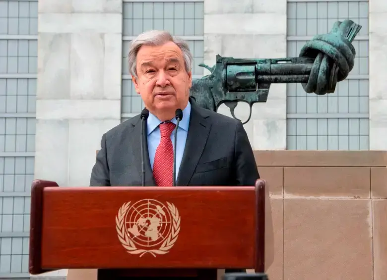 El secretario general de la ONU, Antonio Guterres, se refirió al plan que Israel anunció sobre Gaza. FOTO CORTESÍA