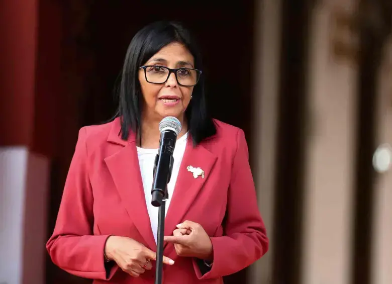 Delcy Rodríguez, presidente interina de Venezuela. FOTO: AFP