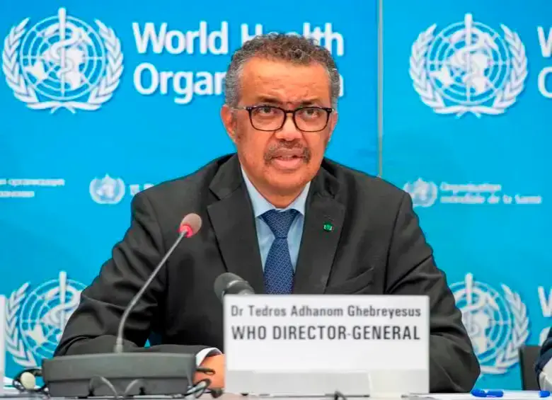 El director general de la Organización Mundial de la Salud, Tedros Adhanom Ghebreyesus. FOTO EUROPA PRESS