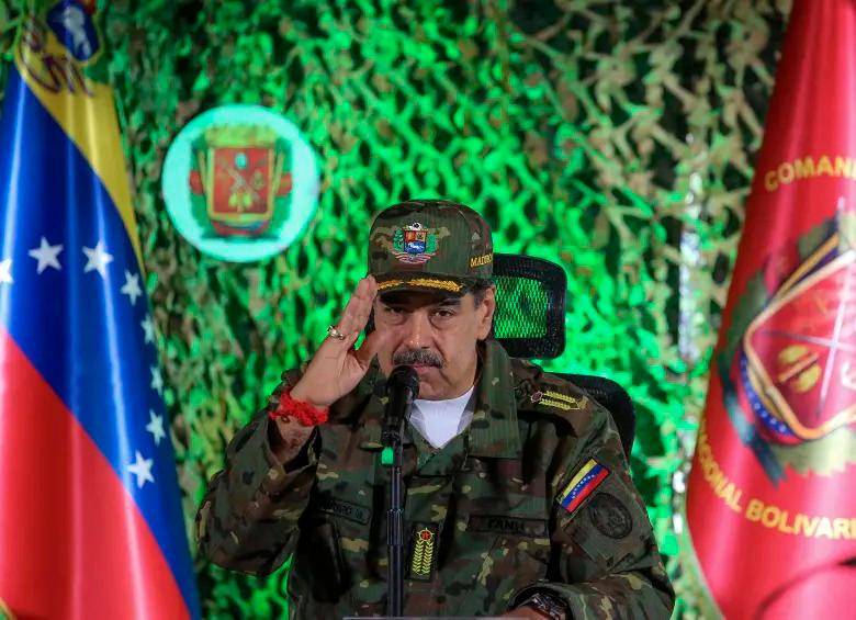 Nicolás Maduro convocó a sus milicias para defenderse de una eventual invasión de Estados Unidos. FOTO GETTY 