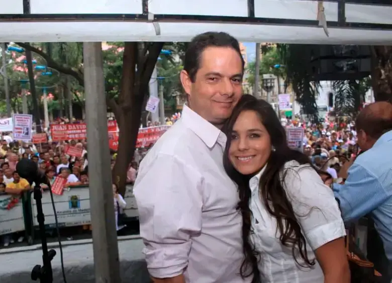 El exvicepresidente Germán Vargas Lleras (q.e.p.d) y su hija, Clemencia Vargas Umaña. FOTO COLPRENSA