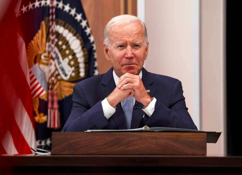 Joe Biden en medio de un discurso sobre peligro nuclear llamó a Putin “hijo de puta”. Foto: Getty. 