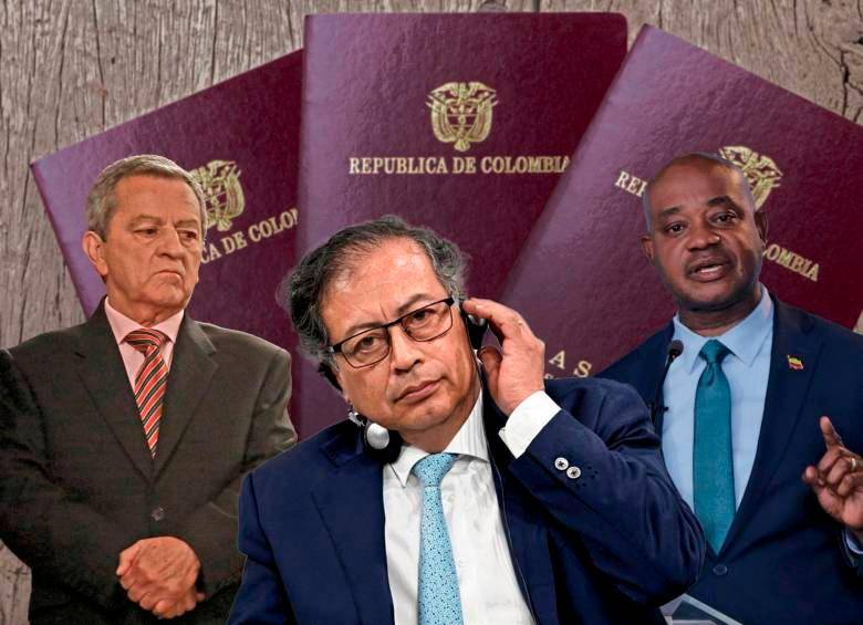La adjudicación de la licitación para la elaboración de los pasaportes sigue enredando al Gobierno. FOTOS: Colprensa y Getty 