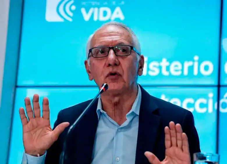 El ministro de Salud, Guillermo Jaramillo, está en el cargo desde mayo de 2023 y ha sido de los funcionarios más estables del Gobierno Petro. FOTO COLPRENSA