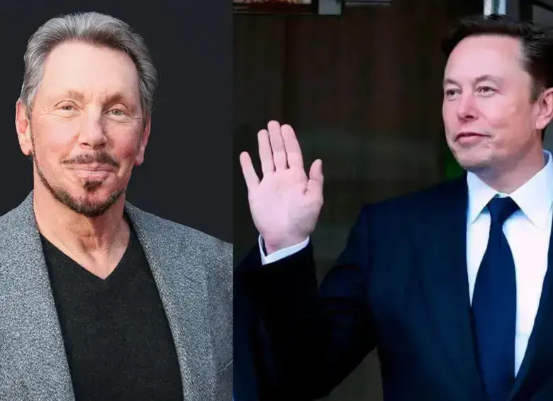 Larry Ellison y Elon Musk protagonizaron los mayores movimientos entre los más ricos del mundo gracias a la inteligencia artificial. FOTO: Getty