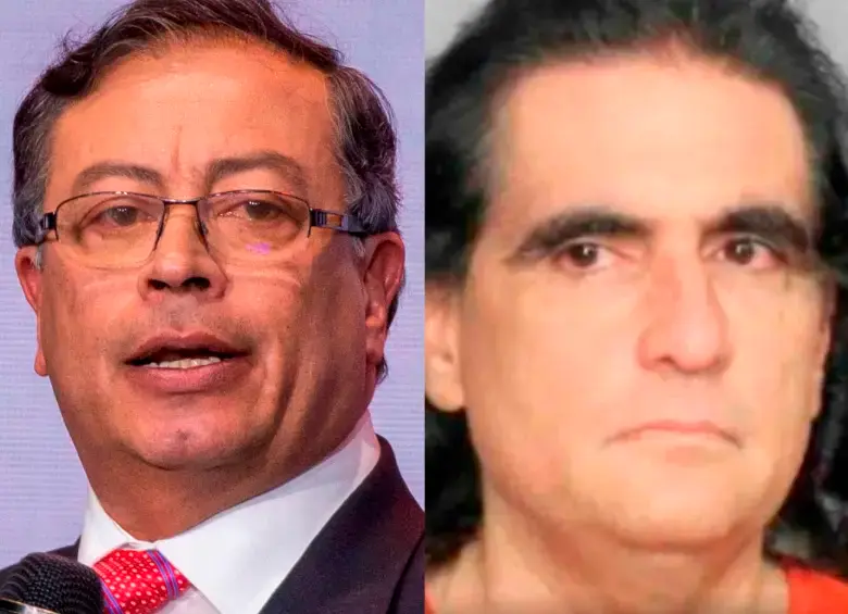 El presidente Gustavo Petro y el empresario barranquillero Alex Saab, testaferro del régimen de Maduro. FOTO COLPRENSA
