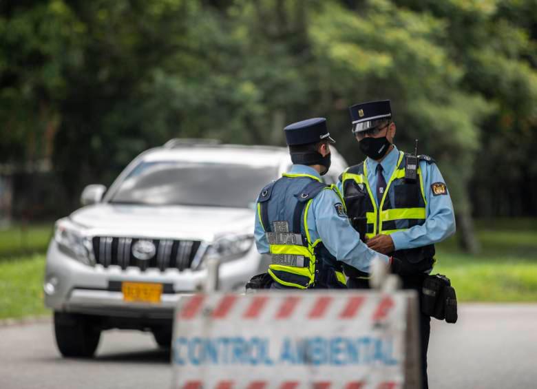 Las autoridades de tránsito mantienen los controles en las principales vías de la ciudad. FOTO EL COLOMBIANO