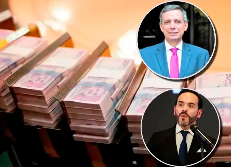 El ministro de Hacienda, Miguel Gómez (arriba) analiza una nueva ampliación del cupo de endeudamiento ante las mayores necesidades de financiación previstas para 2027, del mandato de Abelardo de la Espriella (abajo). FOTO EL COLOMBIANO