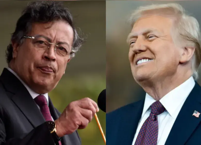 Los mandatarios Gustavo Petro y Donald Trump. FOTO: Presidencia y Getty