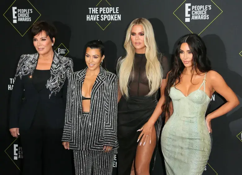 De izquierda a derecha: Kris Jenner, Khloé Kardashian, Kourtney Kardashian y Kim Kardashian. Foto: AFP