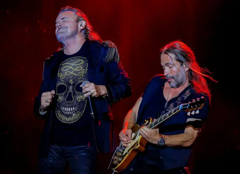 Concierto de la banda de rock Maná en el Atanasio Girardot en Medellín en el 2022 Foto: Jaime Pérez Munéra