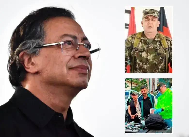 El presidente Gustavo Petro salió en defensa del director de Inteligencia Estratégica de la DNI y del general Miguel Huertas, tras la publicación de un informe periodístico. FOTOS: Colprensa – Redes sociales.