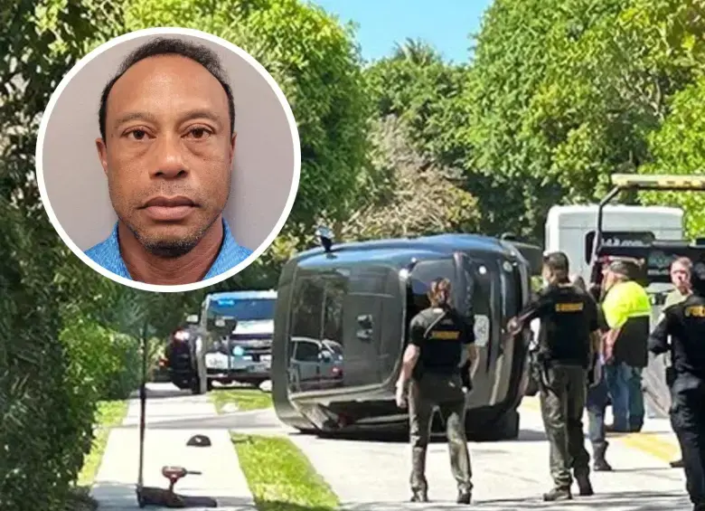 La superestrella del golf Tiger Woods se declaró culpable de conducción temeraria. FOTO: AFP-Redes sociales