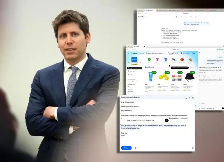 Con ChatGPT Atlas, su nuevo navegador web, OpenAI dio un paso más en su estrategia para convertir su inteligencia artificial en una plataforma que concentre todo.. Foto: OpenIA-Getty