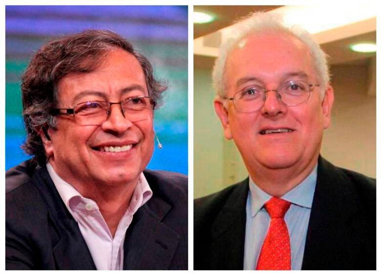 Gustavo Petro (izq.), presidente electo de Colombia, y José Antonio Ocampo (der.), quien será su ministro de Hacienda. FOTO: COLPRENSA Y CORTESÍA