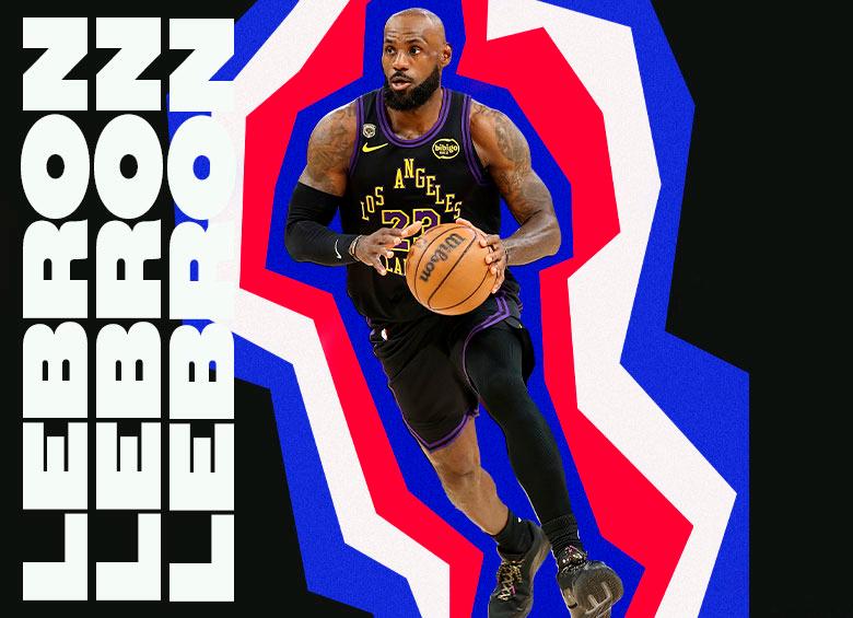 Con 41 años de edad, LeBron James escribirá un capítulo más de su carrera con los Sixers. FOTO: GETTY