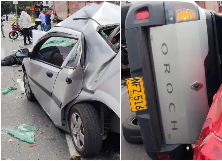 $!La vía estuvo cerrada por un poco más de tres horas. Una persona perdió la vida hasta ahora. FOTO: Redes sociales @PasaenBogota