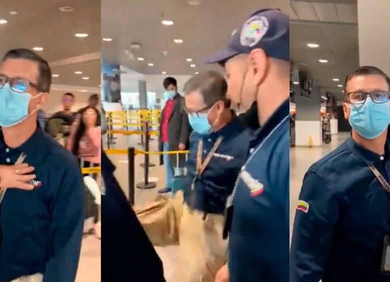 El agresor se disculpó. FOTOS: CAPTURA DE VIDEO