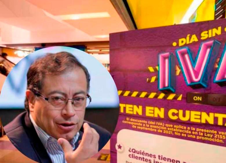 El presidente Gustavo Petro lanzó su propuesta para e día sin IVA en Colombia. FOTO COLPRENSA 