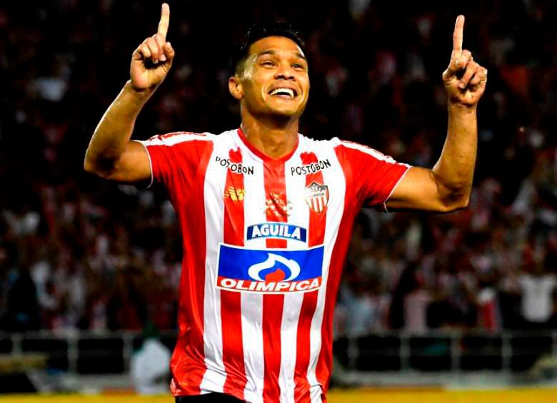 Téofilo Gutíerrez ha jugado tres veces en el Junior de Barranquilla. Hasta el momento ha marcado 131 tantos en el cuadro tiburón. FOTO: GETTY