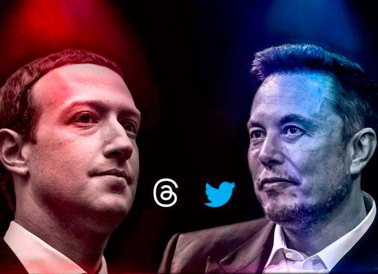 A la izquierda Mark Zuckerberg y a la Elon Musk. Foto: Getty y AFP. 