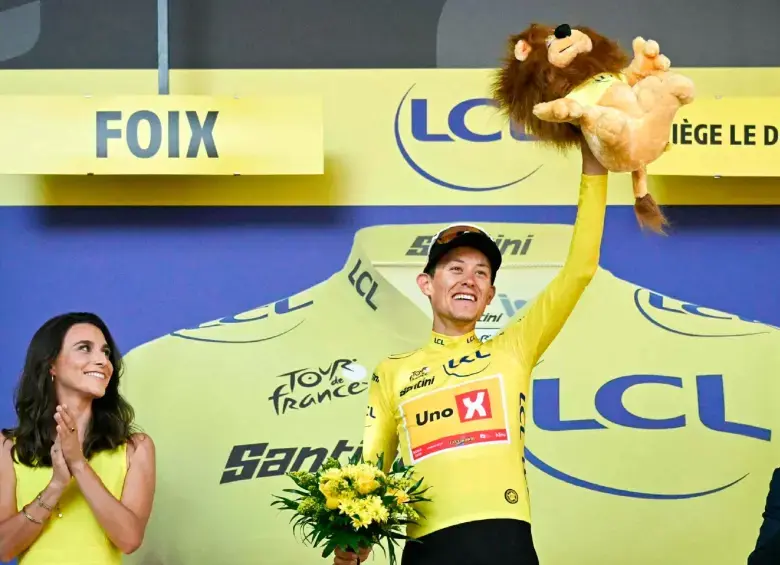 Torstein Træen, de 30 años, solo suma una victoria como profesional. En el Tour se lleva los elogios. FOTO AFP