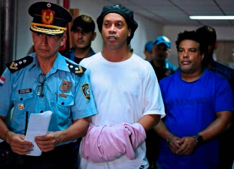 El exjugador brasileño estuvo preso en Paraguay en 2020 por usar un pasaporte adulterado. FOTO: AFP
