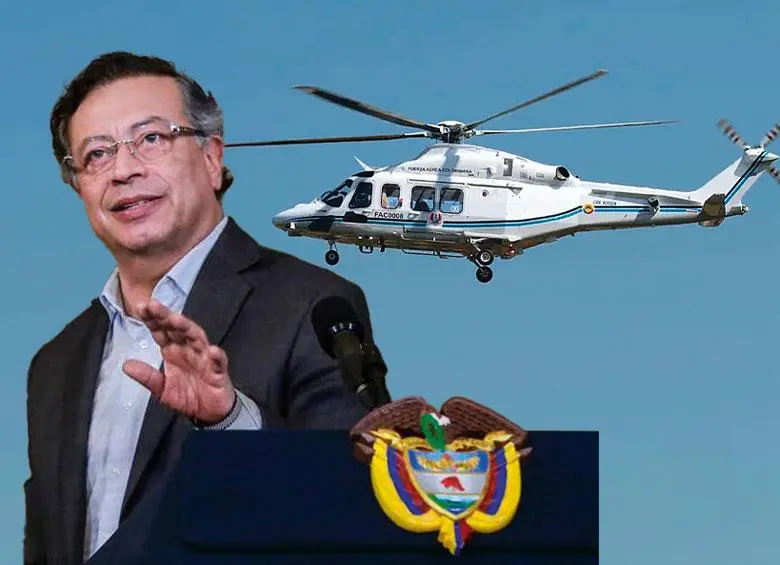 El helicóptero es un AgustaWestland AW139 adquirido durante el Gobierno de Iván Duque por 12 millones de dólares. FOTO: FABRIZIO CARPENTI - APLACE2LAND