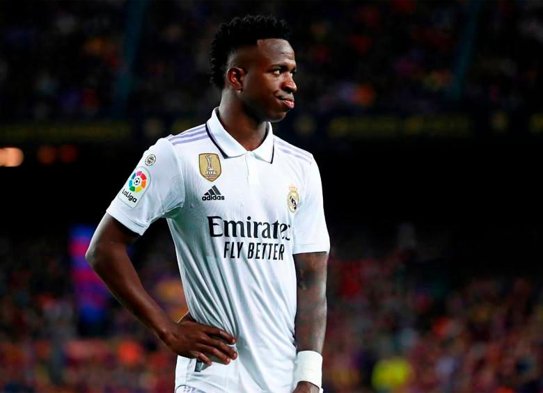 EL futbolista brasileño Vinicius Junior ha sido víctima de insultos racistas en repetidas ocasiones. No solo ha pasado en los estadios españoles. También cuando ha jugado con su selección nacional. FOTO: GETTY 