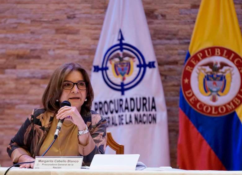 La procuradora general de la Nación, Margarita Cabello. FOTO COLPRENSA