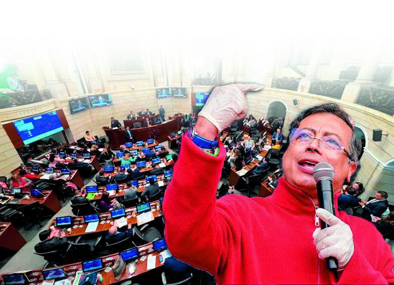 Expertos señalan que la estrategia sería poner las condiciones y el discurso alrededor de lo que diga Petro y no los debates de fondo. Foto: Presidencia y EL COLOMBIANO