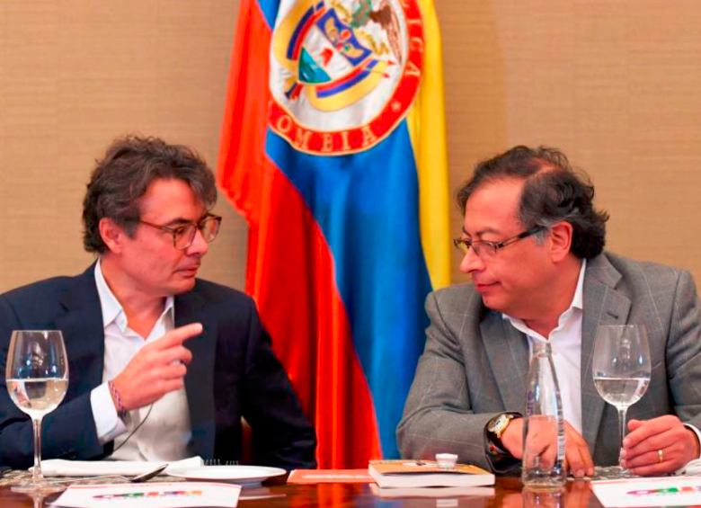 El exministro de Educación, Alejandro Gaviria, y el presidente, Gustavo Petro, conversaron el 1 de marzo. FOTO: CORTESÍA