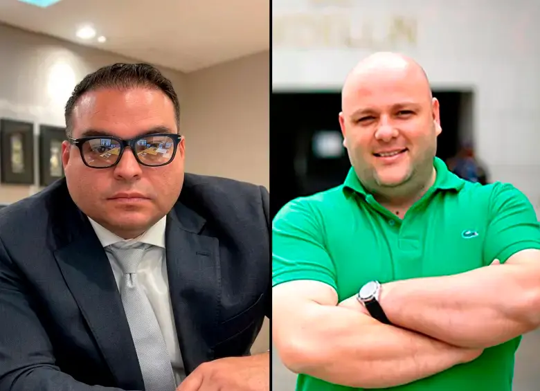 Miguel Quintero y Sebastián Ortega, procesados por los casos de presunta corrupción en el Área Metropolitana. FOTO CORTESÍA