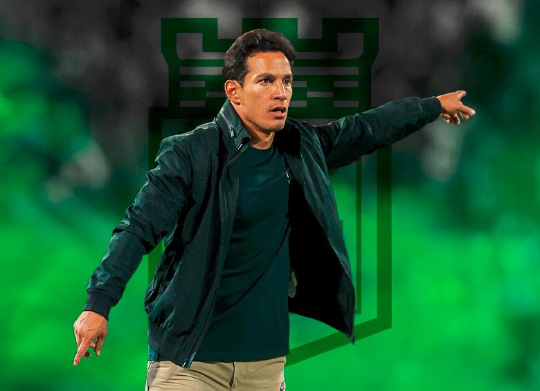 El técnico Diego Arias durante el clásico frente al Medellín. FOTO CAMILO SUÁREZ