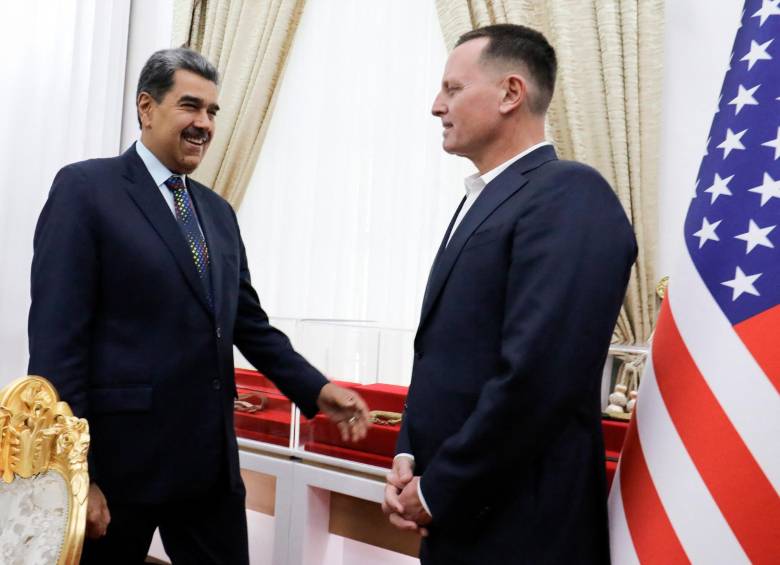 Nicolás Maduro recibió al enviado especial de Estados Unidos en el Palacio de Miraflores. FOTO AFP