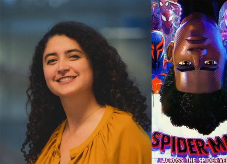 La colombiana Andrea Roncancio destaca por su participación en la premiada película animada Spiderman: Across the spider-verse. FOTO cortesía