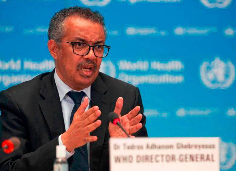 El director de la Organización Mundial de la Salud (OMS), doctor Tedros Adhanom Ghebreyesus, estuvo en medio de un bombardeo israelí. FOTO: GETTY