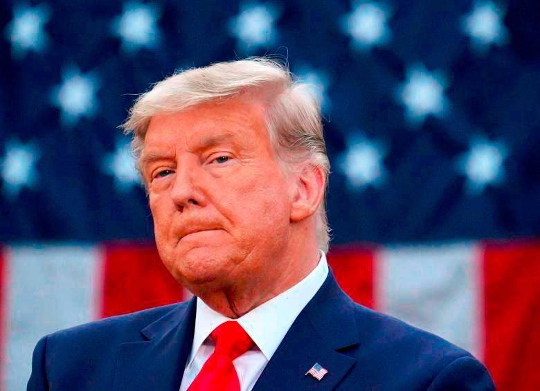 El expresidente de Estados Unidos Donald Trump asistió este lunes en Nueva York para testificar en un juicio por fraude fiscal. FOTO: GETTY