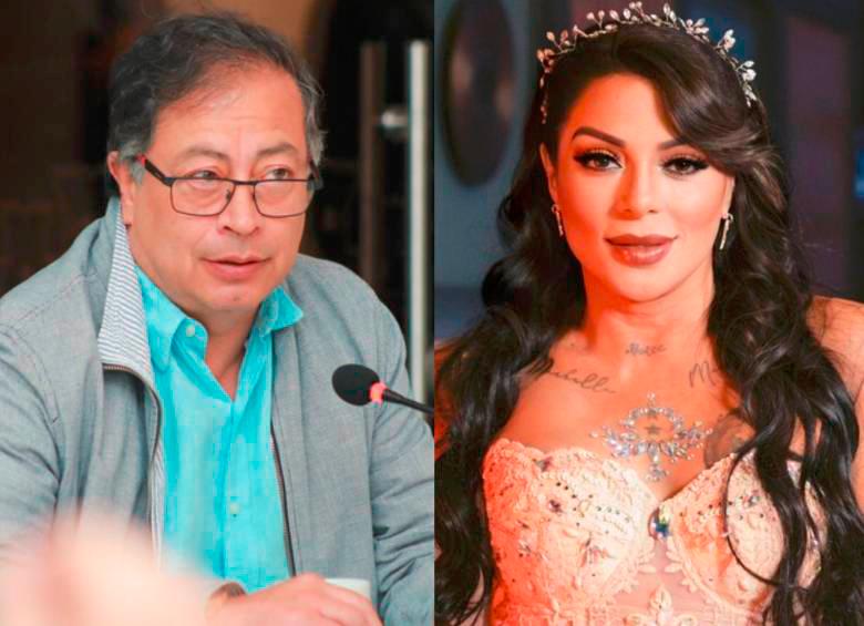 El presidente Gustavo Petro demandará a la cantante Marbelle por insinuar que su hija es una habitante de calle. FOTO: COLPRENSA Y REDES SOCIALES