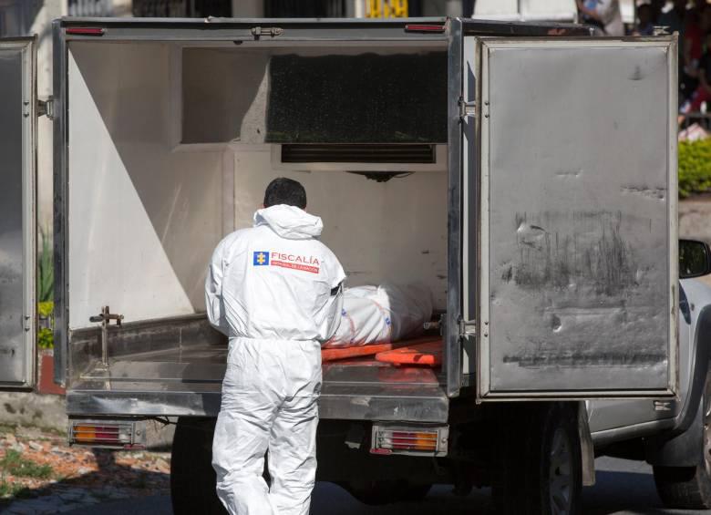 Imagen de referencia del homicidio ocurrido en abril de 2022. FOTO: EL COLOMBIANO