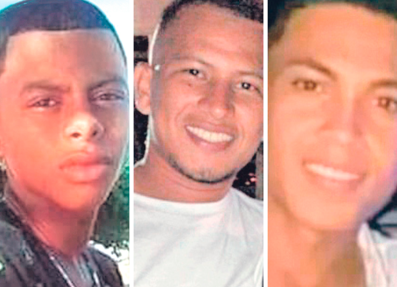 Los tres jóvenes fueron asesinados el 25 de julio del 2022. FOTO: TOMADA DE REDES SOCIALES