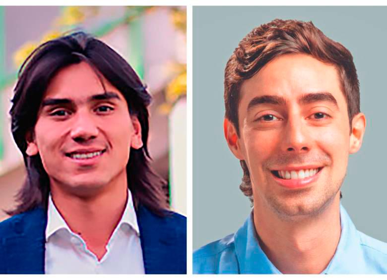 El exconcejal Albert Corredor y el exfuncionario de la Alcaldía de Medellín, Juan Carlos Upegui.