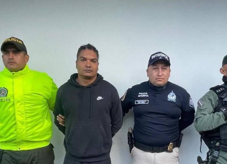 Alias Larry Changa tras su captura. FOTO: POLICÍA NACIONAL