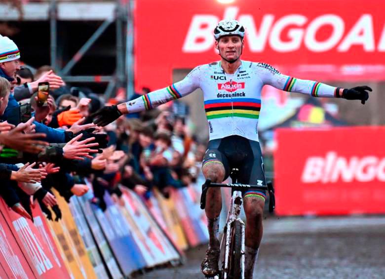 El ciclista neerlandés, Mathieu Van der Poel es uno de los mejores corredores de ciclocrós del mundo. Su mayor rival es Wout Van Aert. FOTO: GETTY